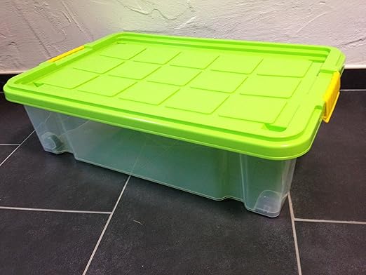 Unterbettkommode Aufbewahrungsbox Stapelbox Eurobox 60 X 40 X 18 CM MIT