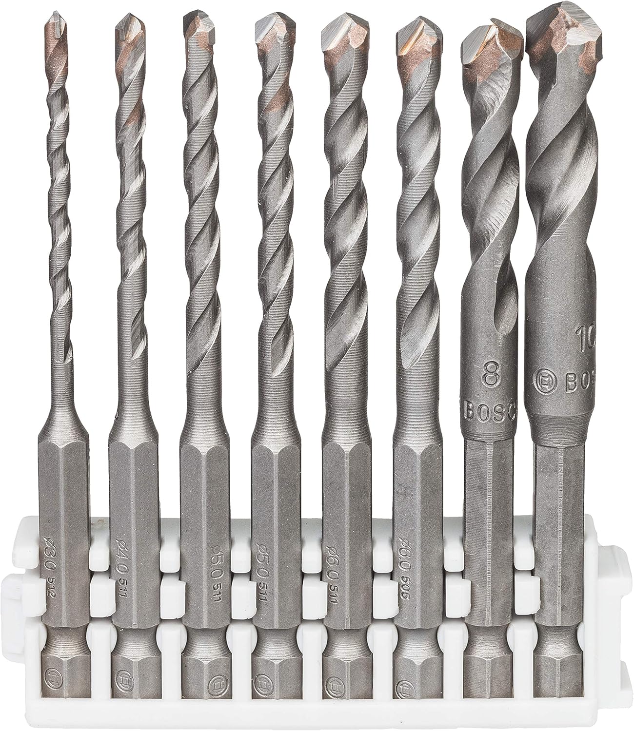 Bosch Professional 8-Piece Impact Control Ceramic Drill Bit Set (Tiles, Porcelain & Ceramics, Pick and Click, HEX-9 - Image 3