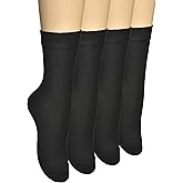 ELYFER Women's Thin Rayon Seamless Toe - Dress Socks Women with Gift Box
