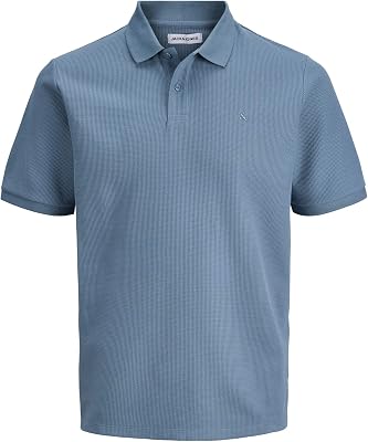 Polo para Hombre Jjeaustin SS Noos, Blue Mirage., L