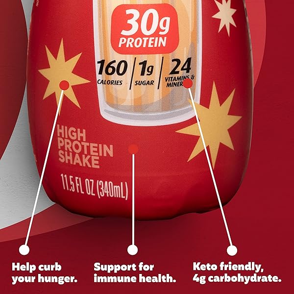 PREMIER PROTEIN SHAKE, ROOT BEER FLOAT, 30G PROTEIN, 1G SUGAR, 24 VITAMINS & MINERALS, NUTRIENTS TO SUPPORT IMMUNE HEALTH, 11.5 FL OZ
