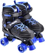 M.Y X-Skate Adjustable Blue Quad Roller Skates for Kids Small view 8