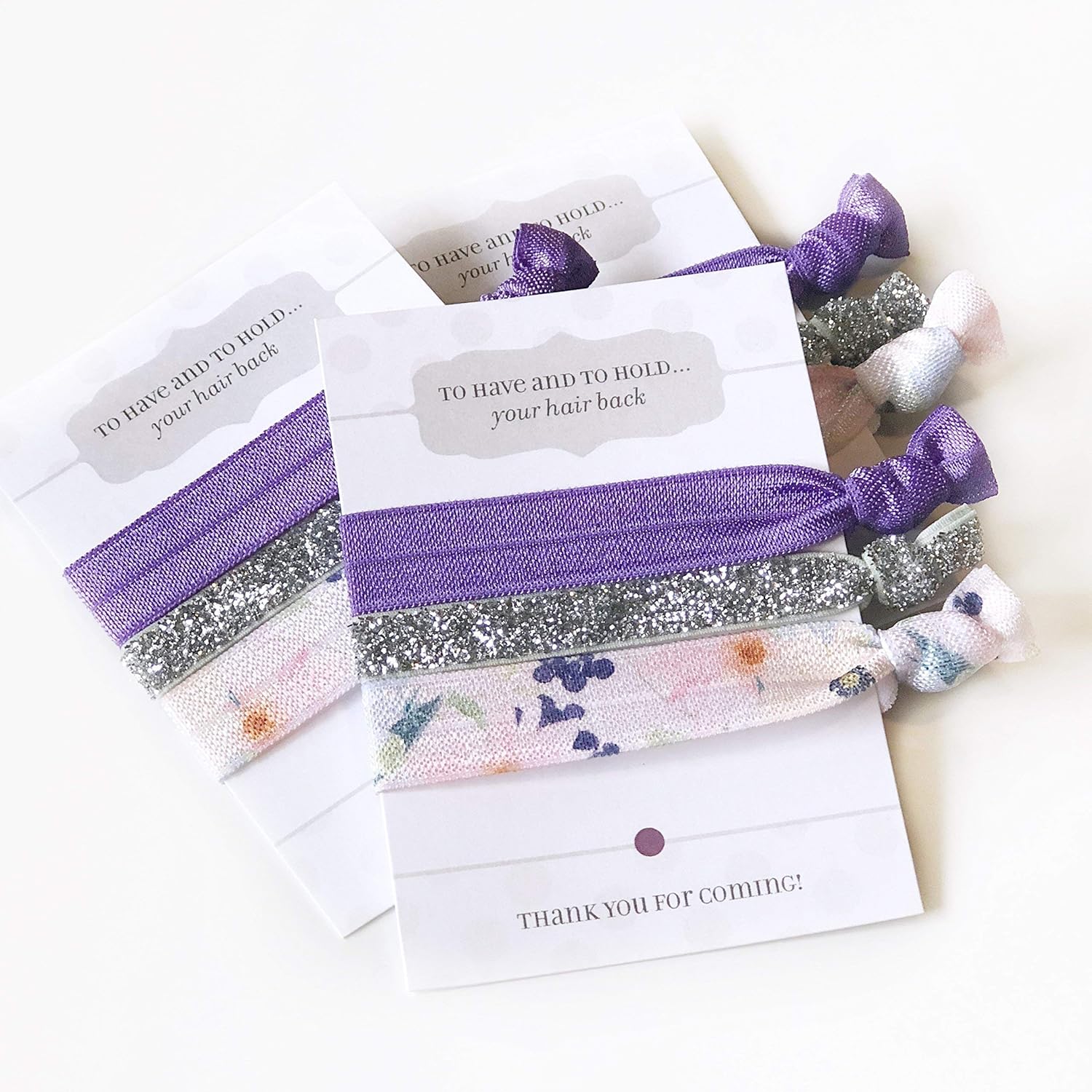 Amazon Com Purple Bridal Shower Decorations Hair Ties Bracelets