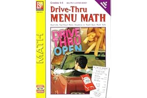 REMEDIA PUBLICATIONS Drive-Thru Menu Math: Multiply & Divide Money, Grades 4-6
