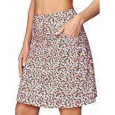 Ewedoos 20" Knee Length Skorts Skirts for Women with Pockets Golf Tennis Skirt High Waisted Athletic Skorts Casual Summer
