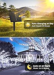 Solar String Lights Outdoor, 2 Pack Total 80 FT 200