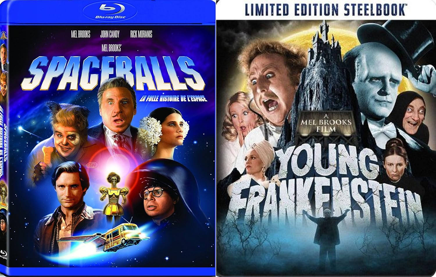 Amazon.com: Young Frankenstein Steelbook + Spaceballs Blu ...