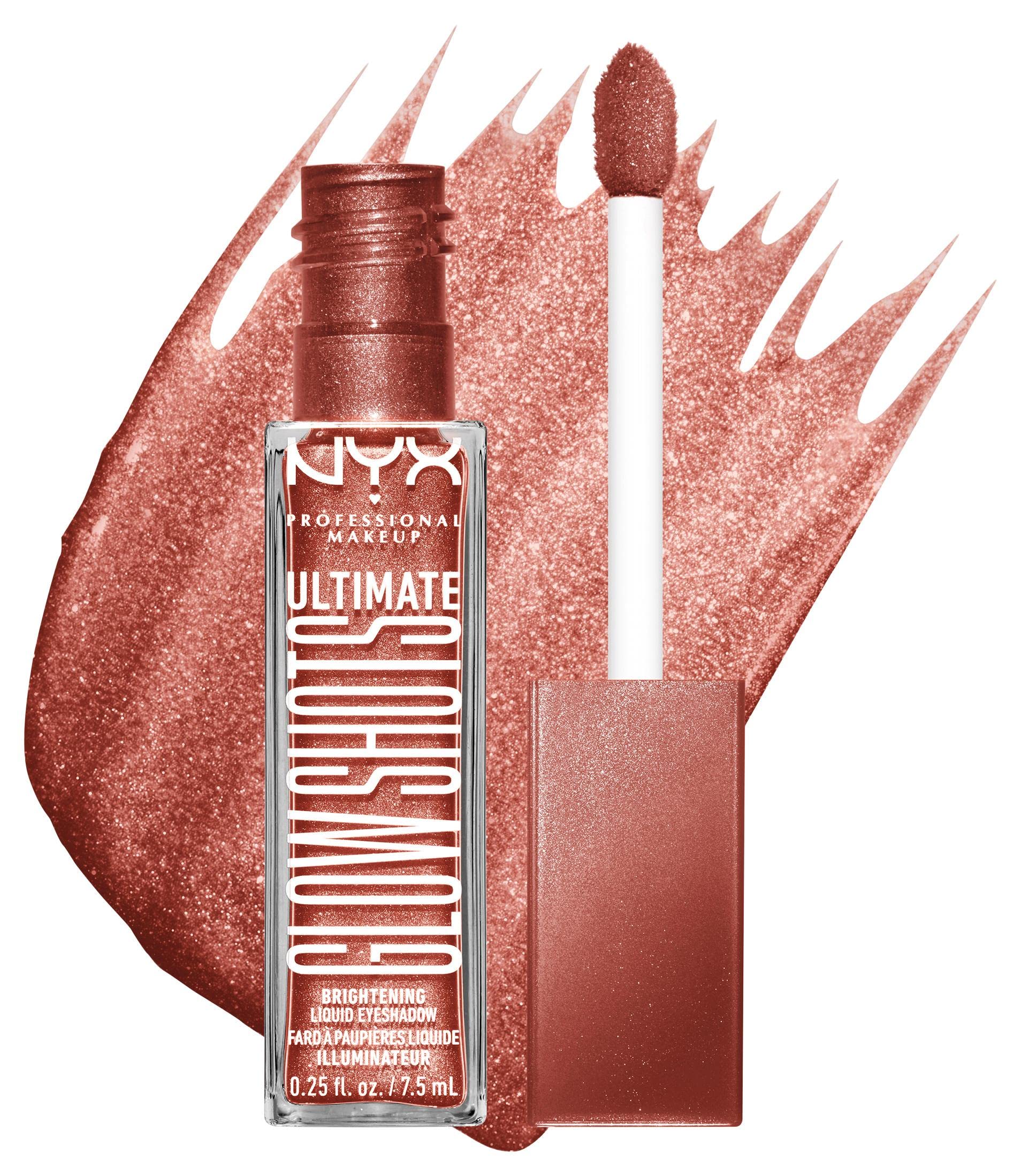 NYX Professional Makeup Liquid Eyeshadow, Long-lasting 12h Wear, No Flake & No Fallout, With Vitamin C, Ultimate Glow Shots, Mango Moment