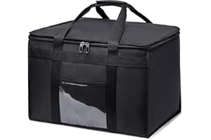 Brandzini Insulated Pizza Delivery XXXL Bag 20-Inch by 20-Inch by 14-Inch