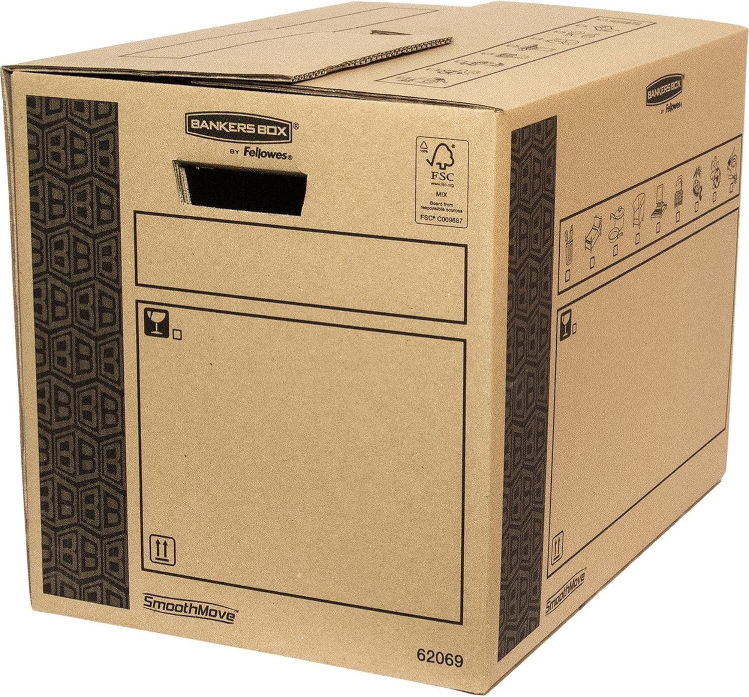 Bankers Box 6206902 - Caja de transporte y mudanza, grande: Amazon.es: Oficina y papelería