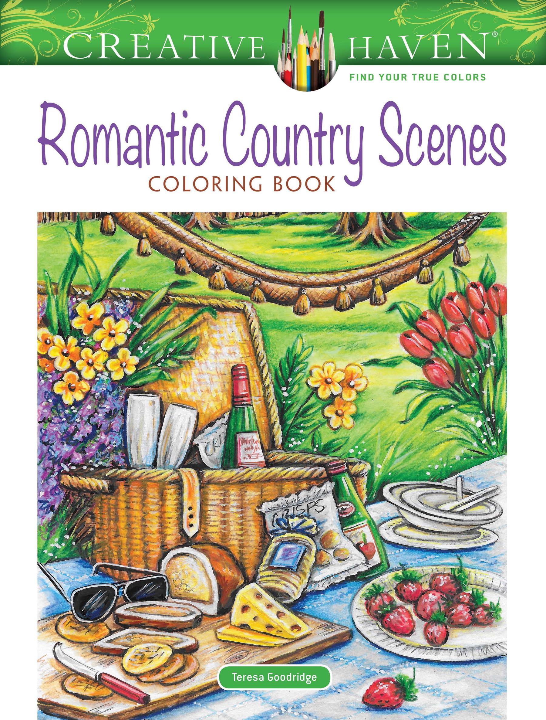 Mua Adult Coloring Romantic Country Scenes Coloring Book (Adult ...