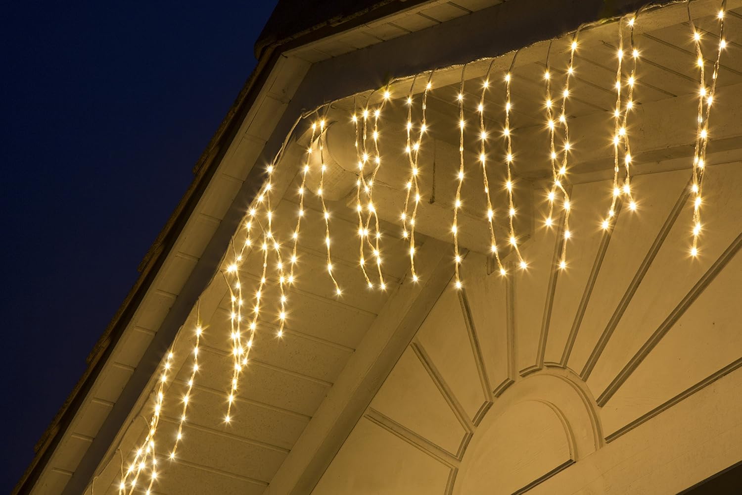 Konstsmide Christmas Decoration Fairy Light String/Flexible Garland with 240 Warm White Diodes/White Cable - Image 4