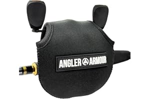 SAVAGE ANGLER Angler Armour Baitcast Reel Cover | Baitcaster Sleeve | Fishing Reel Pouch | Low Profile Baitcasting Reel Protector | Neoprene Reel Case | 50 100 200 Series Baitcast Covers
