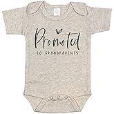 Pineapple Pancake Kids Pregnancy Announcement for Grandparents, Promoted to Grandparents Baby Bodysuit