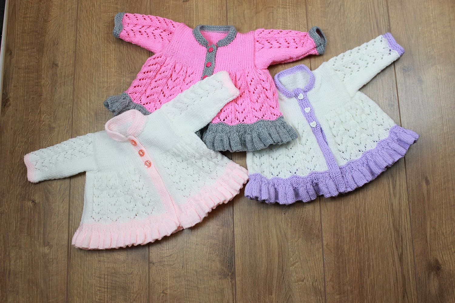 Knitting Pattern for Babies matinee Jacket Bonnet and Matching Booties, Baby Knitting Pattern, 0 to 3 Months & 3 to 6 Months - Image 5