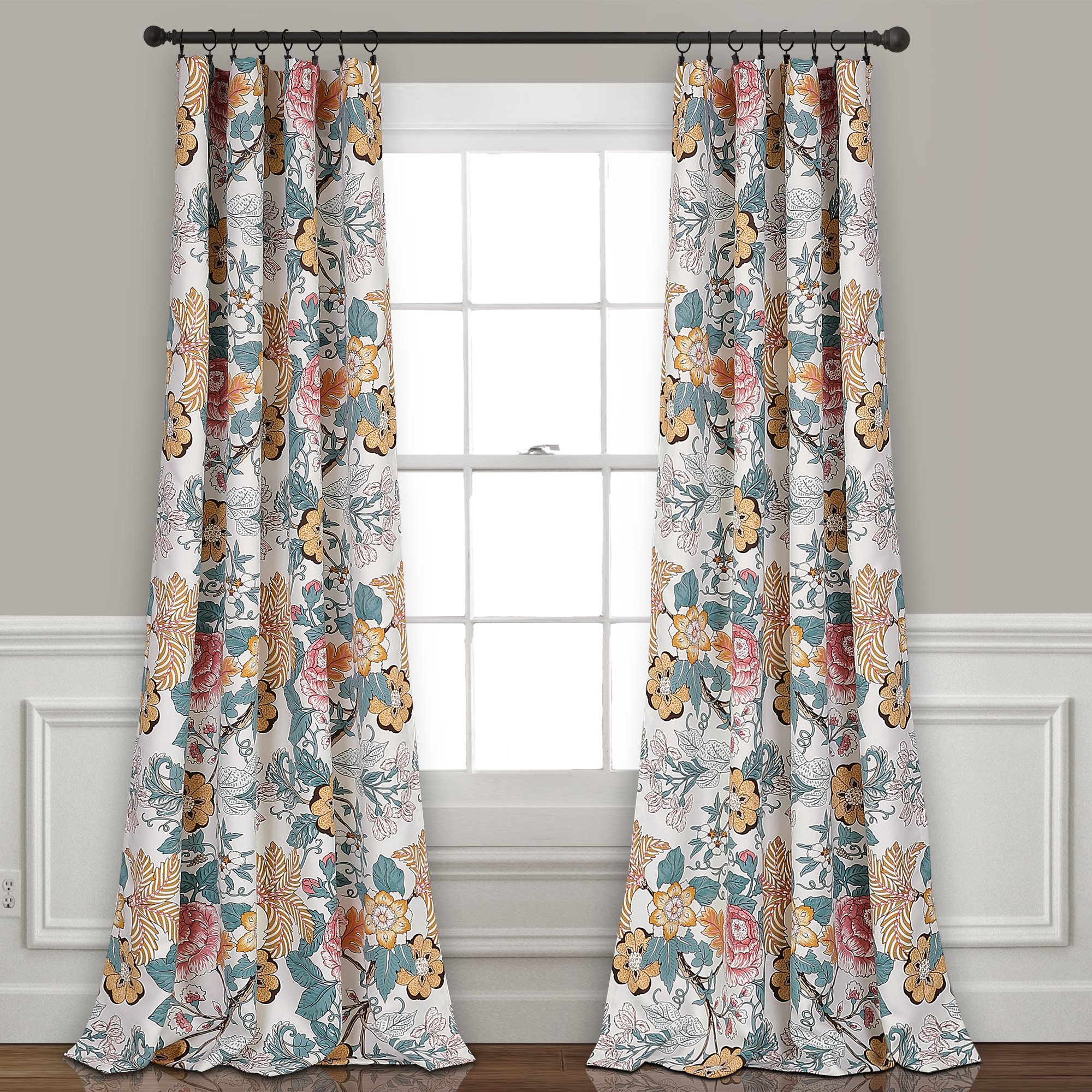 Lush Decor Sydney Light Filtering Window Curtain