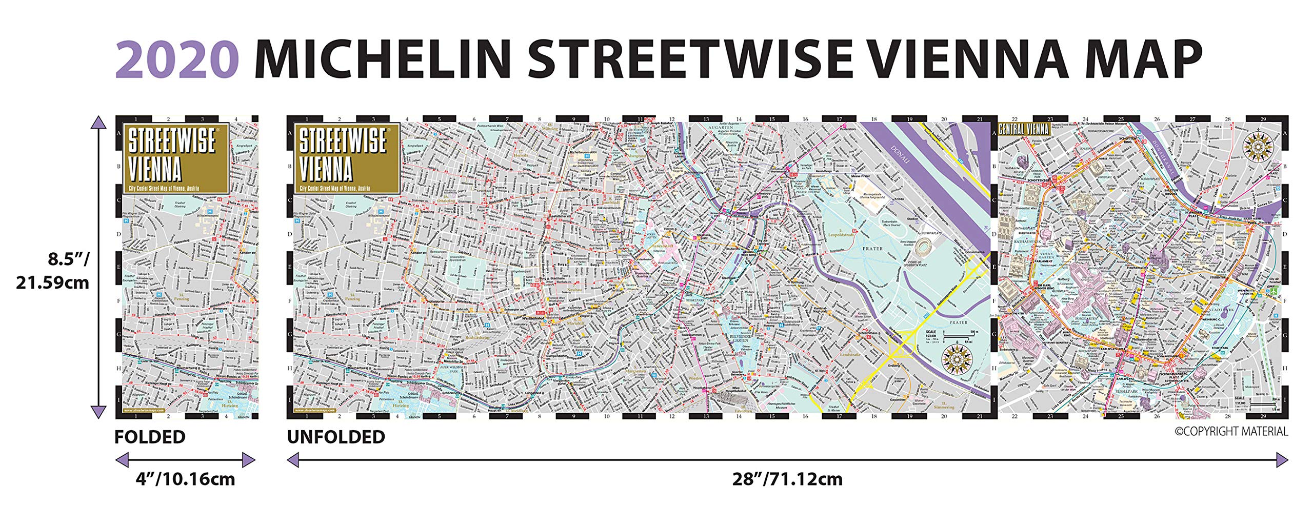 Streetwise Vienna Map City Center Street Map Of Vienna Austria Michelin 9782067229952 Amazon Com Books