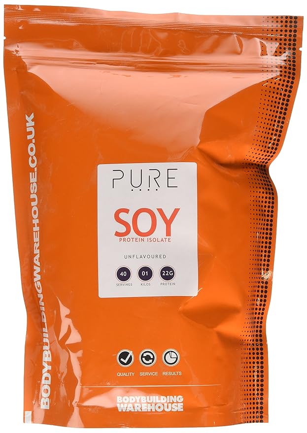 Bodybuilding Warehouse Pure Soy Protein Isolate Powder 1 kg Amazon.co