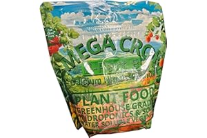 Mega Crop 2 Part B 15.5-0-0 Hydroponic Soil Fertilizer for Plants Calcium Nitrate