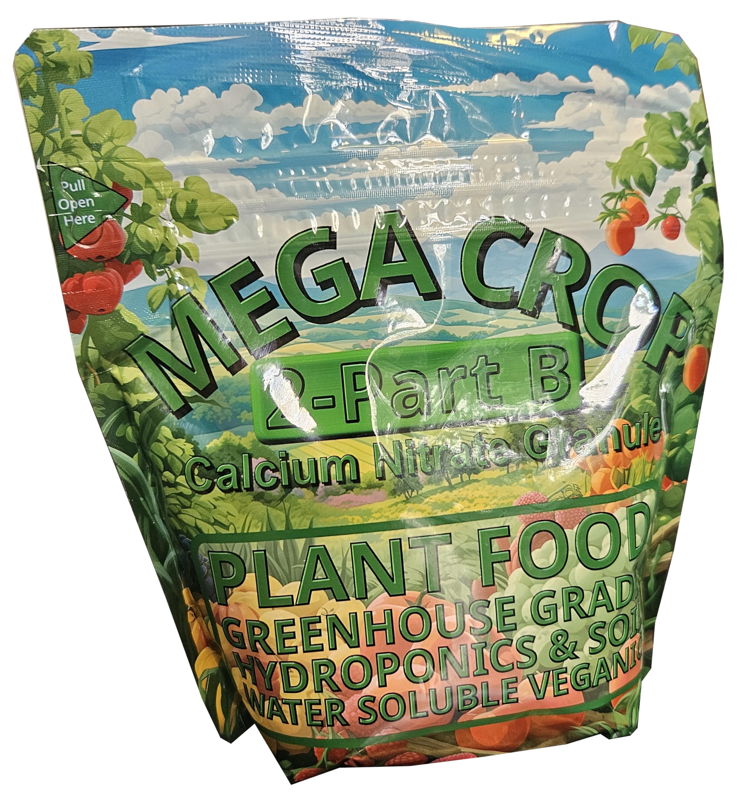 Mega Crop 2 Part B 15.5-0-0 Hydroponic Soil Fertilizer Calcium Nitrate