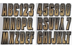 Hardline Products Series 300 Factory Matched 3-Inch Boat & PWC Registration Number Kit, Brown/Black - BRBKG300