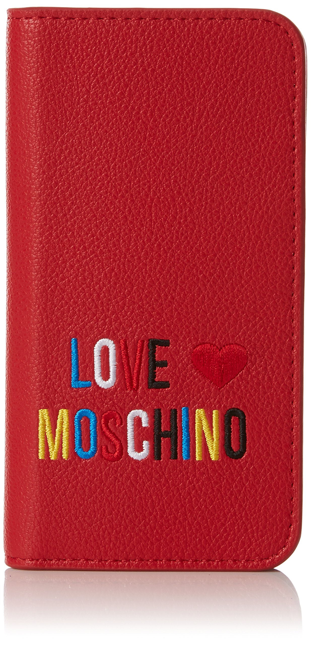 Love Moschino Women's Portacel.small Grain PVC Rosso Clutch Bag Red