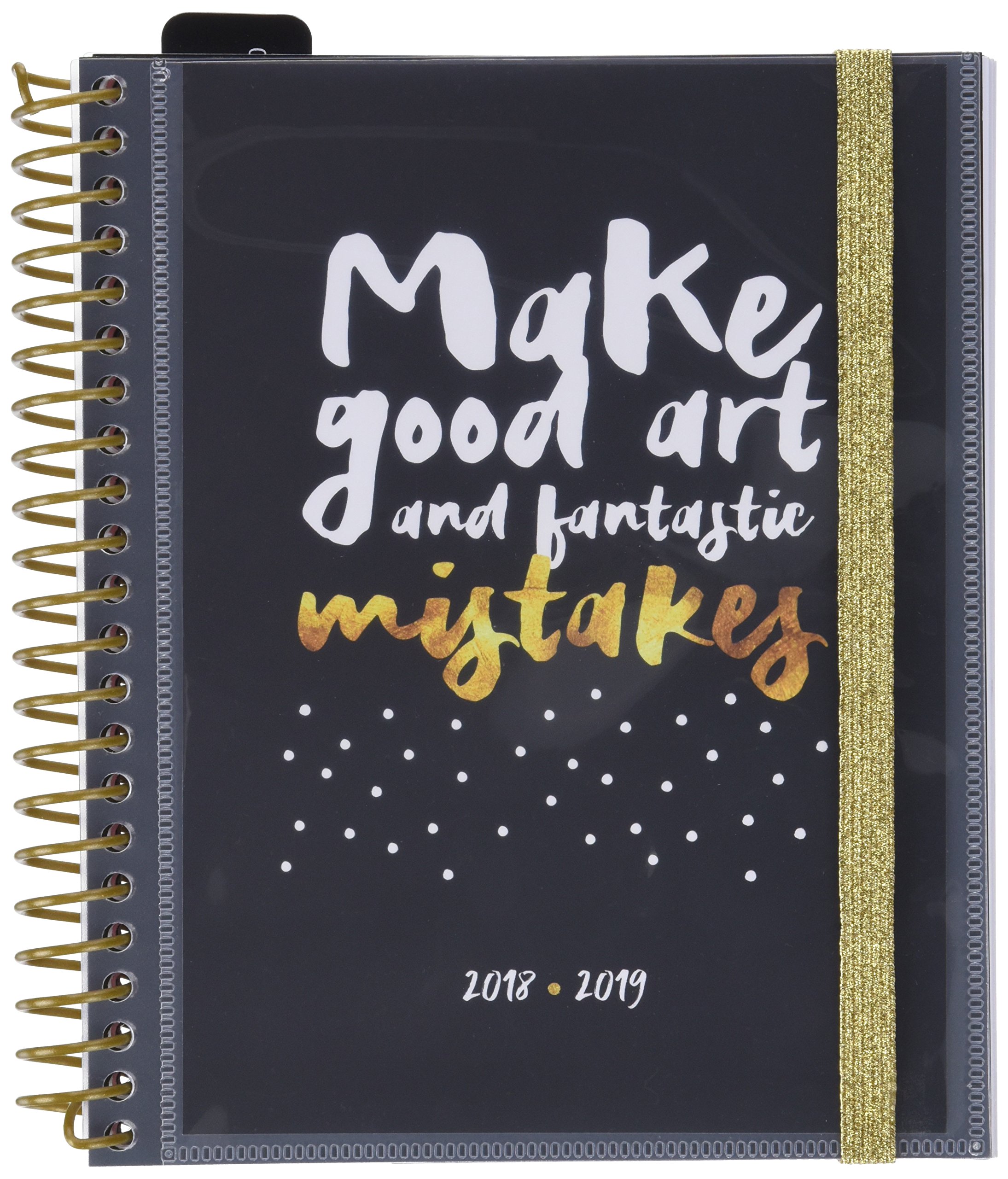 Grupo Erik editores Glitter School Agenda with Spiral, 15.5 x 19 cm