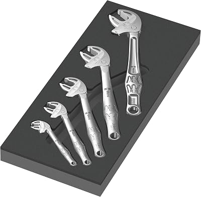 Wera 9732 Foam Insert 6004 Joker Set 1 5 Pieces Chrome Matt