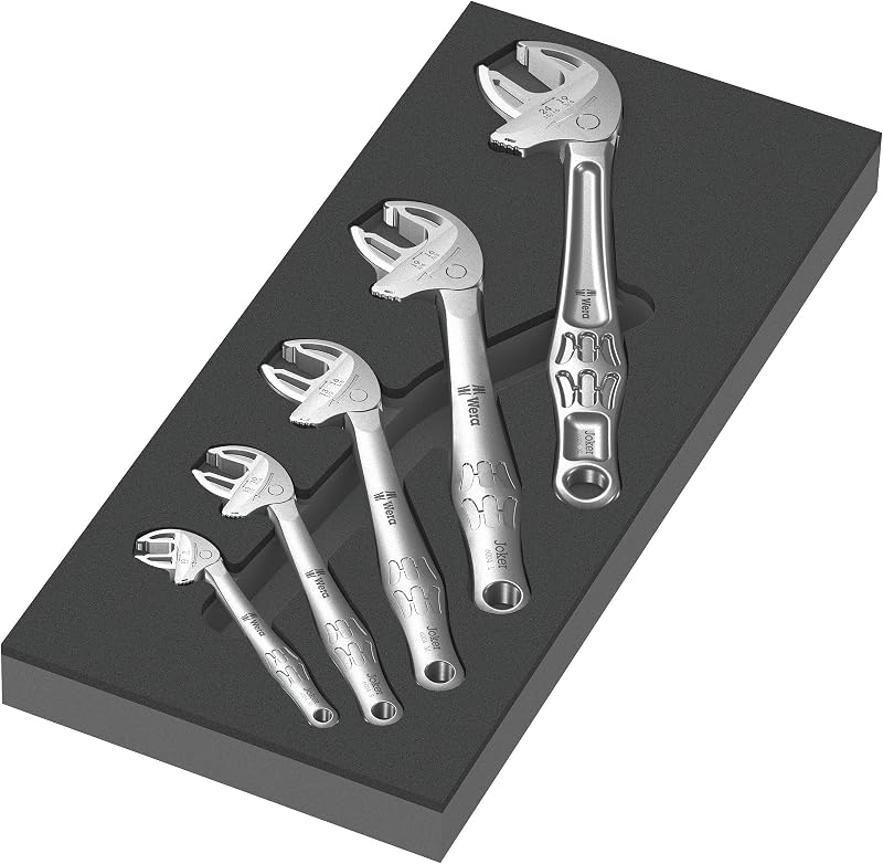 Wera 9732 Foam Insert 6004 Joker Set 1 5 Pieces Chrome Matt