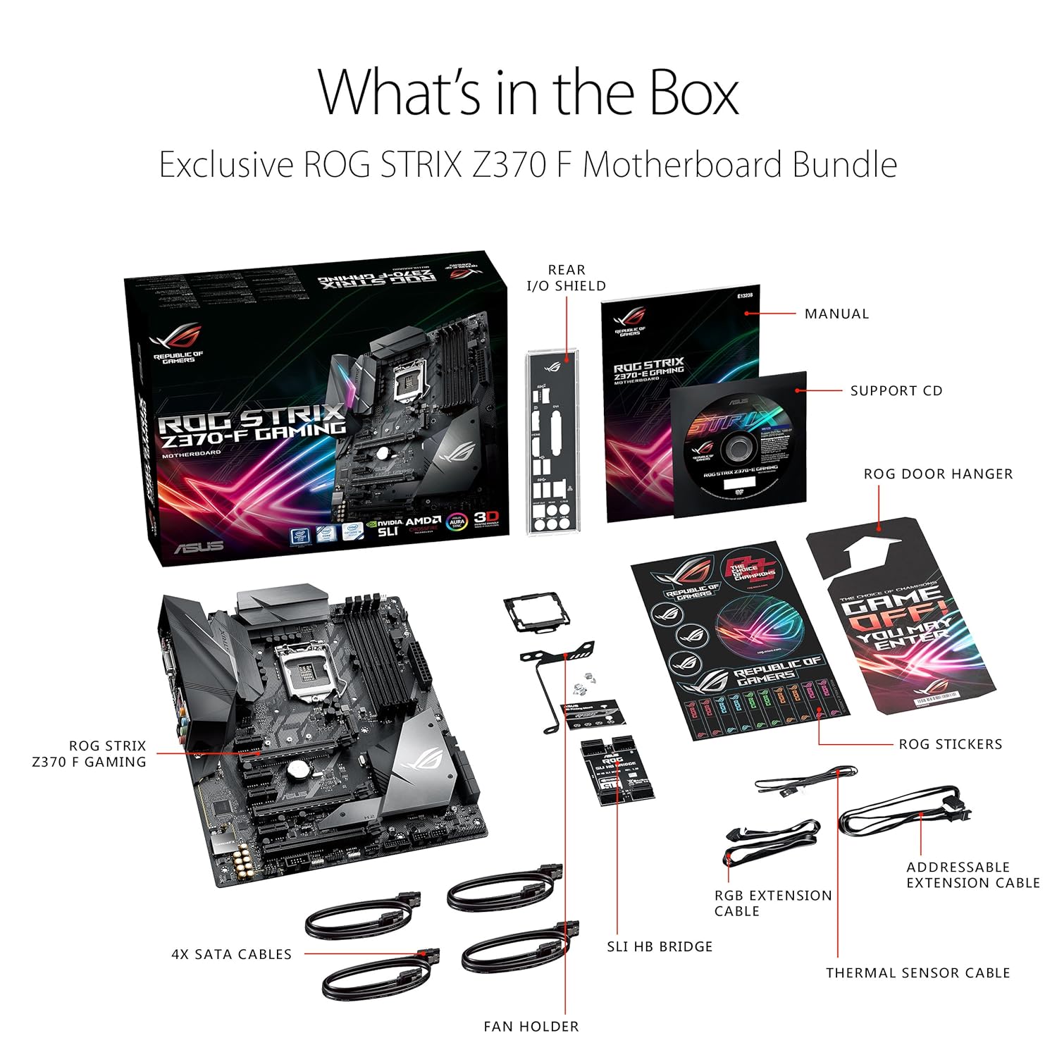 Amazon In Buy Asus Rog Strix Z370 F Gaming Lga1151 Ddr4 Dp Hdmi Dvi M 2 Z370 Atx Motherboard With Gigabit Lan And Usb 3 1 For 8th Generation Intel Core Processors Online At Low Prices