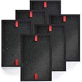 HSIAMEN HRFSP1 Pet Filter S Compatible with Honeywell S Filter HPA3100B HPA3300B HPA5300 HPA5300B HPA3000 PowerPlus & HPA5000 Air Purifier Model HPA3100/3200/3300/5100/5200/5300, 6-Pack