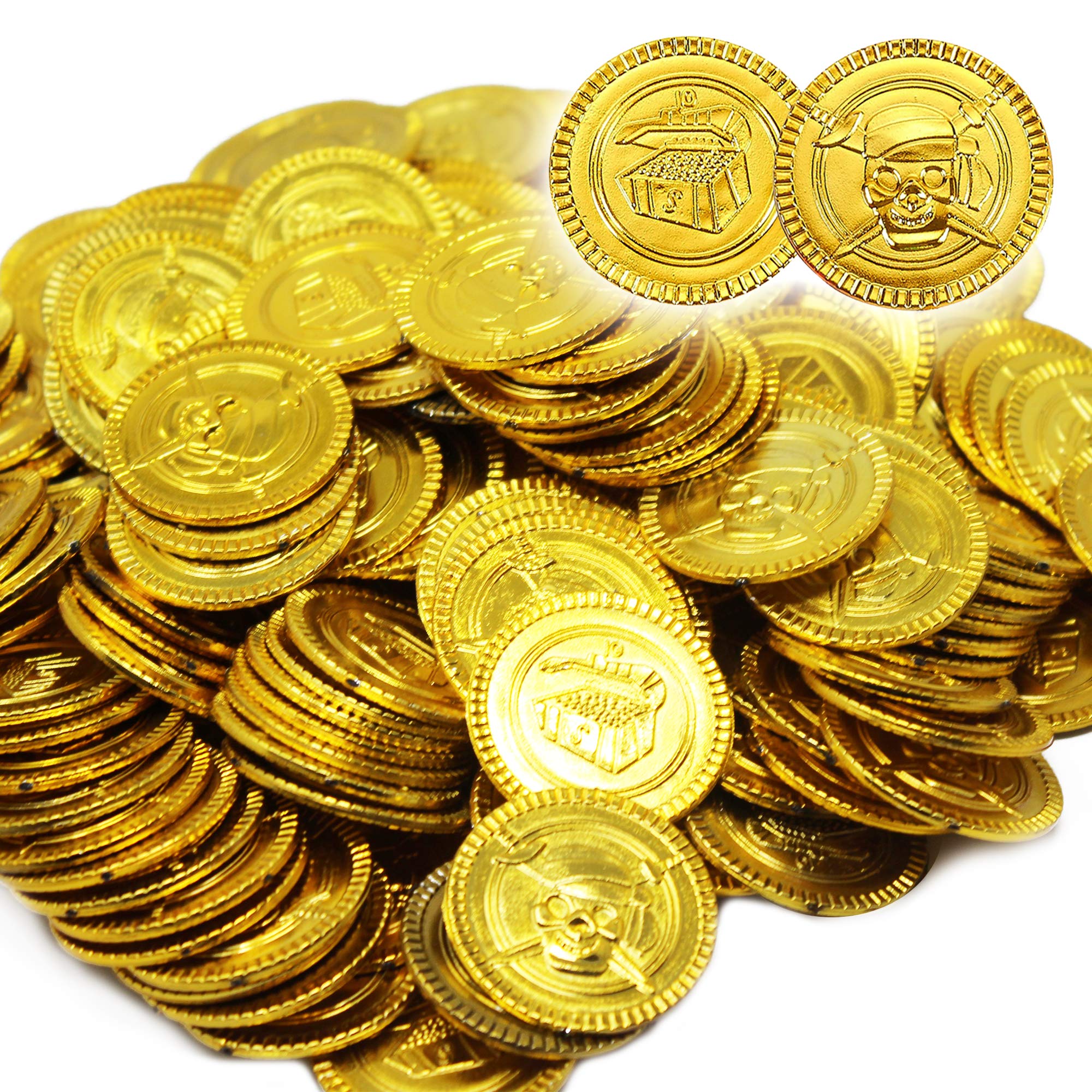 THE TWIDDLERS - 180 Pc Pirate Gold Coins for Treasure Hunt Games