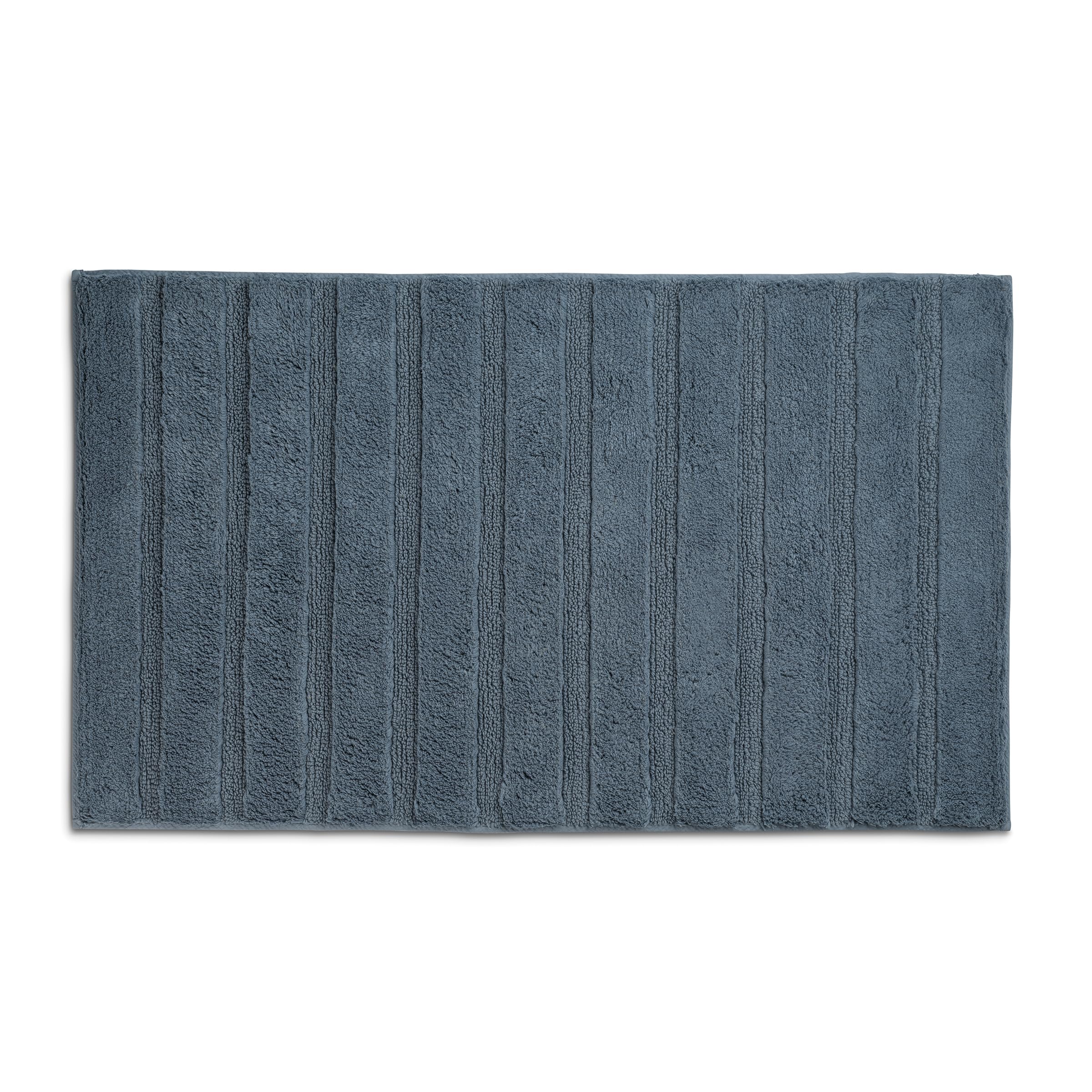 kela Megan 24701 Bath Mat 80 cm x 50 cm 100% Cotton Smoke Blue Non-Slip Washable up to 30 °C Suitable for Underfloor Heating — image 1