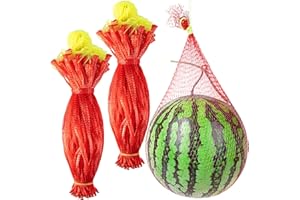 Iceyyyy 100 Pack Watermelon Nets,Hanging Watermelon Nets Bags Mesh,Reusable Melon Hammocks Cradles for Honeydew Melon,Cucumbers,Garden Growing