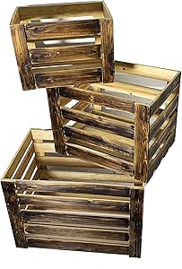 takestop® - Caja de Madera marrón Oscuro Vintage portaobjetos