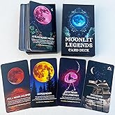 Moon Phases Oracle Cards, Celestial Oracle Deck, Astrology Oracle Deck, Oracle Cards for Beginners, Unlock The Secrets of The Moon Phases and Astrological Signs, Zodiac Signs, Houses, & Planets