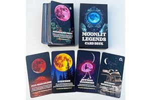 SOULME Moon Phases Oracle Cards, Celestial Oracle Deck, Astrology Oracle Deck, Oracle Cards for Beginners, Unlock The Secrets of The Moon Phases and Astrological Signs, Zodiac Signs, Houses, & Planets