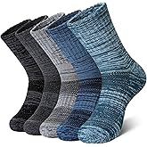 DoSmart Merino Wool Hiking Socks for Women Men Thermal Winter Warm Moisture Wicking Boot Work Cushion Gift Socks 5 Pairs