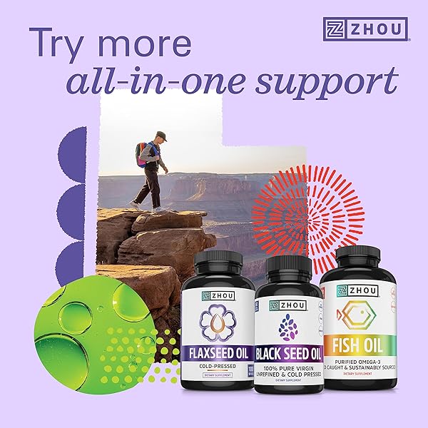 ZHOU ORGANIC BLACK SEED OIL – BLACK CUMIN SEED OIL COLD PRESSED, NIGELLA SATIVA, PURE UNREFINED BLACKSEED LIQUID, PREMIUM SUPPLEMENT FOR HEALTH WITH THYMOQUINONE, OMEGA 3 6 9 – 8 FL OZ (PACK OF 1)