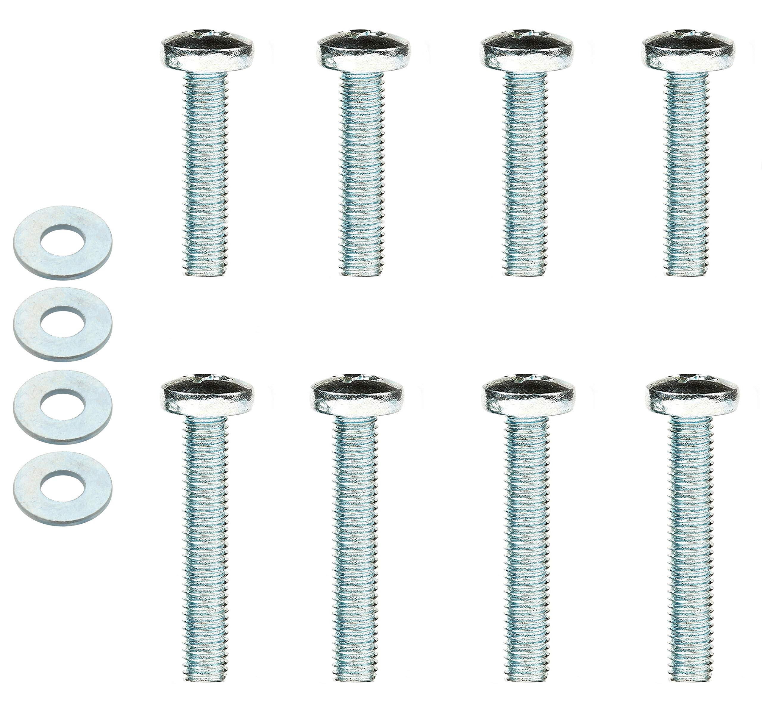 4pcs M8x45mm and 4pcs M8x50mm for Large Curved TV Mounting Bracket Screws VESA Set + Washers H01B