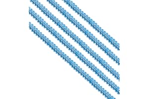 KYEZI DESIGN AND CRAFT 1/2 inch Gimp Trim, 13mm Gimp Braided Trim, Gimp Cord, DIY Braided Cord for Sewing Home Decoration Costume (Light Blue, 5 Yards)
