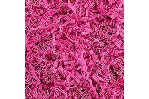 MagicWater Supply - 2 LB - Pink - Crinkle Cut Paper Shred Filler great for Gift Wrapping, Basket Filling, Birthdays, Weddings, Anniversaries, Valentines Day, and other occasions