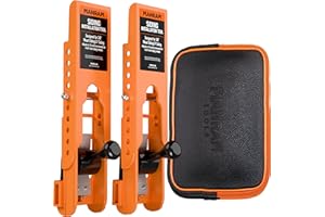 MANRAM Siding Installation Tools with Storage Pouch, Mounting Kit for 3/8-Inch Fiber Cement Sidings, Lap Siding Gauge with Adjustable Reveals, Durable Polycarbonate Body, 2 Pack