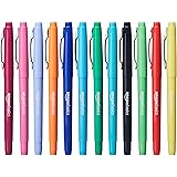 Amazon Basics Felt Tip Marker Pens, 12-Pack, Assorted Colors