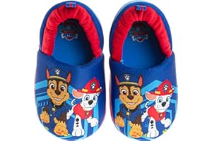 Nickelodeon Paw Patrol and SpongeBob Squarepants Slippers - Sponge Bob Chase Marshall Slipper Sandals - Plush Lightweight Warm indoor Comfort Soft Aline House Sandal (Toddler/Little Kid/Big Kid)