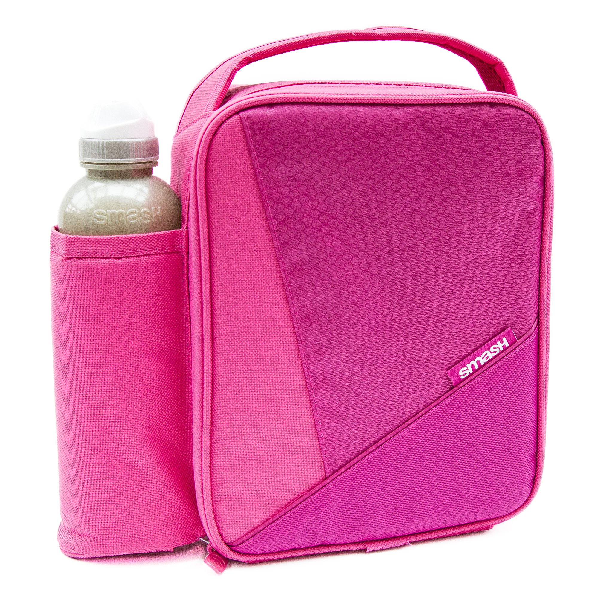 Smash Pink Insulated Lunch Bag and 500ml bottle