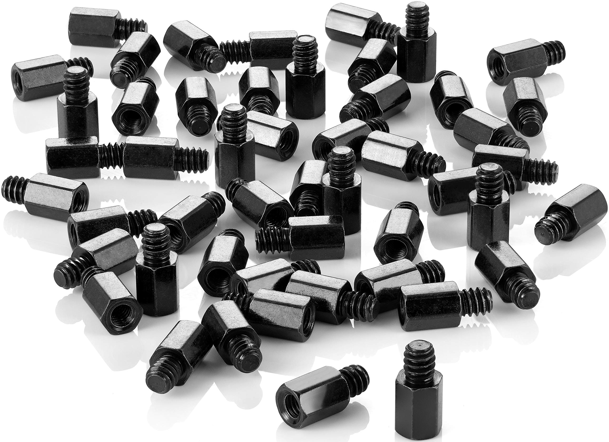 Poppstar 50x Mainboard Standoffs #6-32 x 6.5+4 with M3 Internal Thread