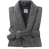 UTJZIB Men's Robe,Pure Cotton Robe for Men,Absorbent Bathrobe,Luxurious Terry Cloth Bathrobe with Shawl Collar