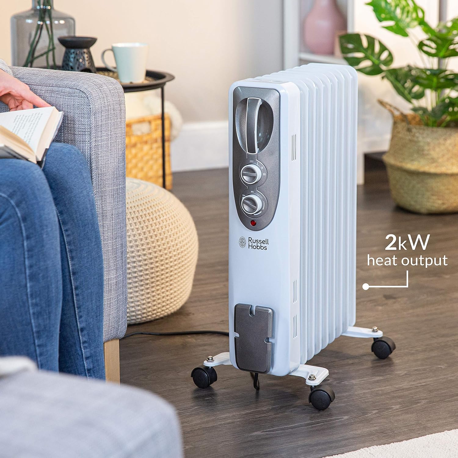 Super Saturday Russell Hobbs RHOFR5002 2KW Oil Filled Radiator 9 FIN