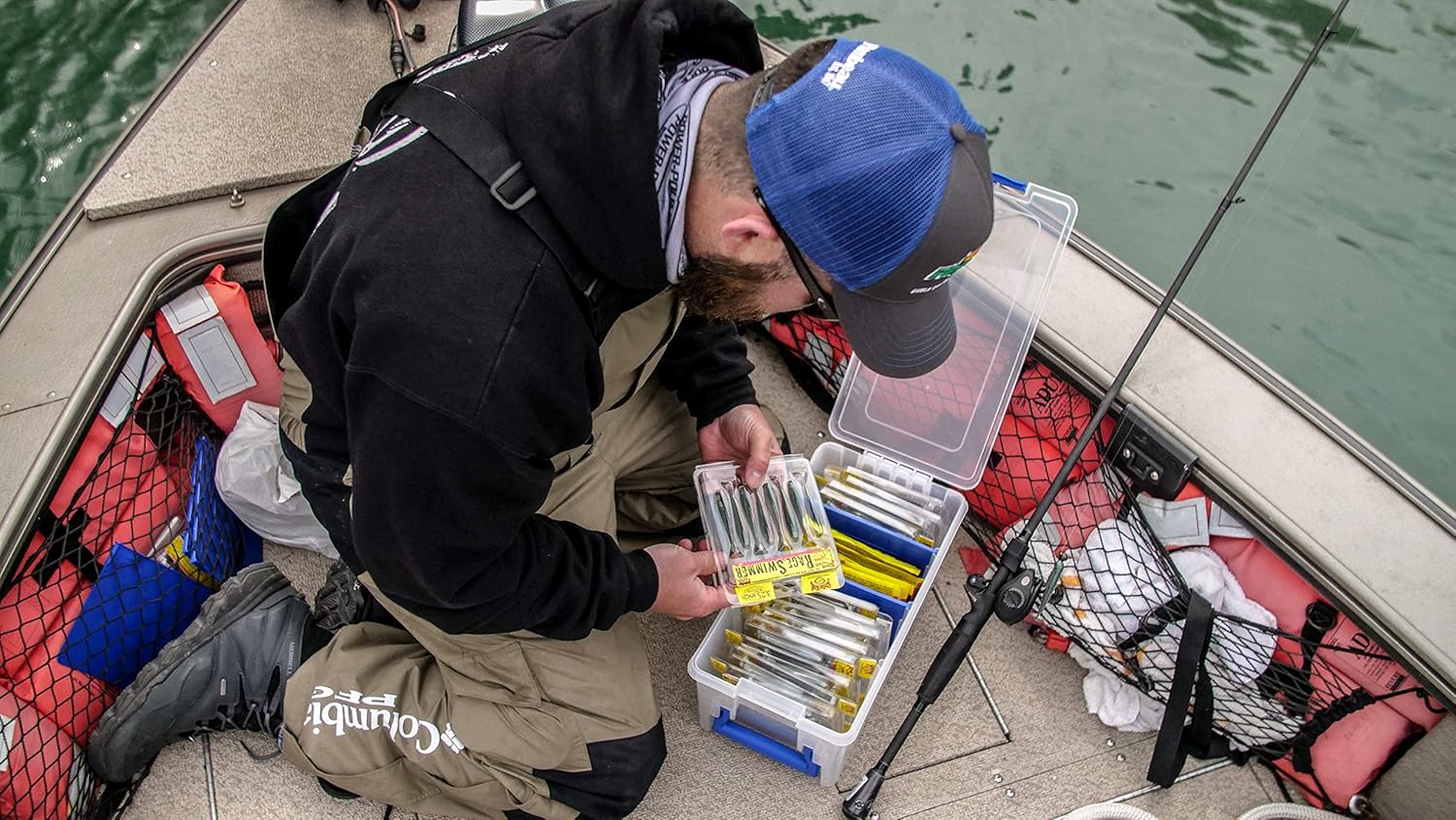 Flambeau Outdoors 4510 Super Half Satchel Soft Bait Organizer Clear, 15x8x6.25-Inch : Fishing Tackle Boxes : Sports & Outdoors